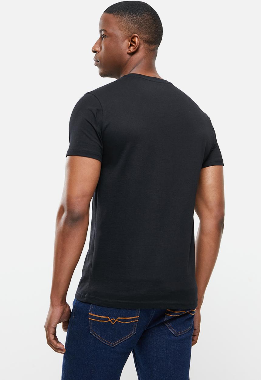 POLO - Steve short sleeve tee - black