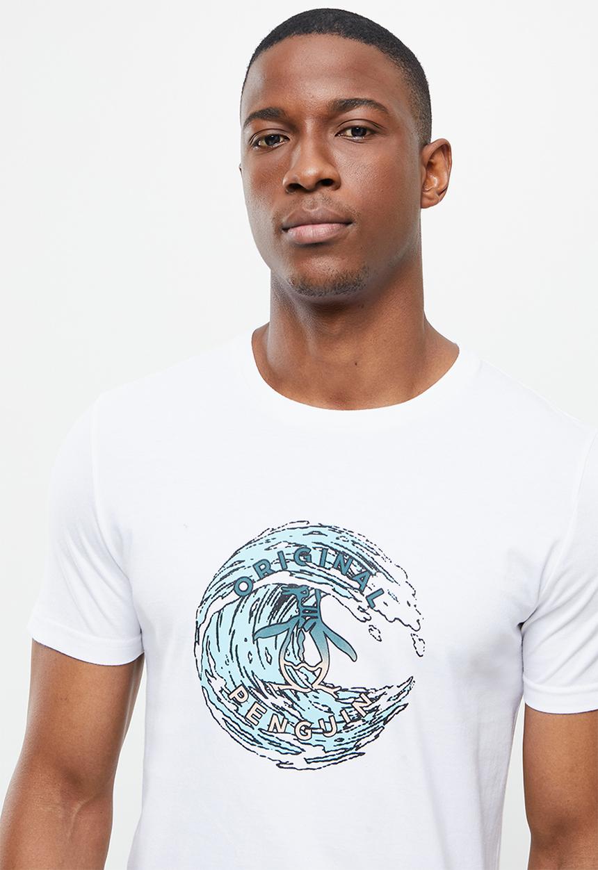 Original Penguin - Penguin wave tee - white