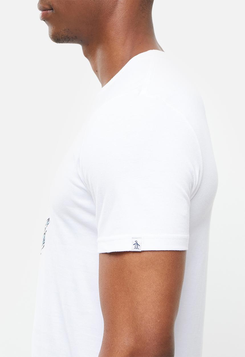 Original Penguin - Penguin wave tee - white