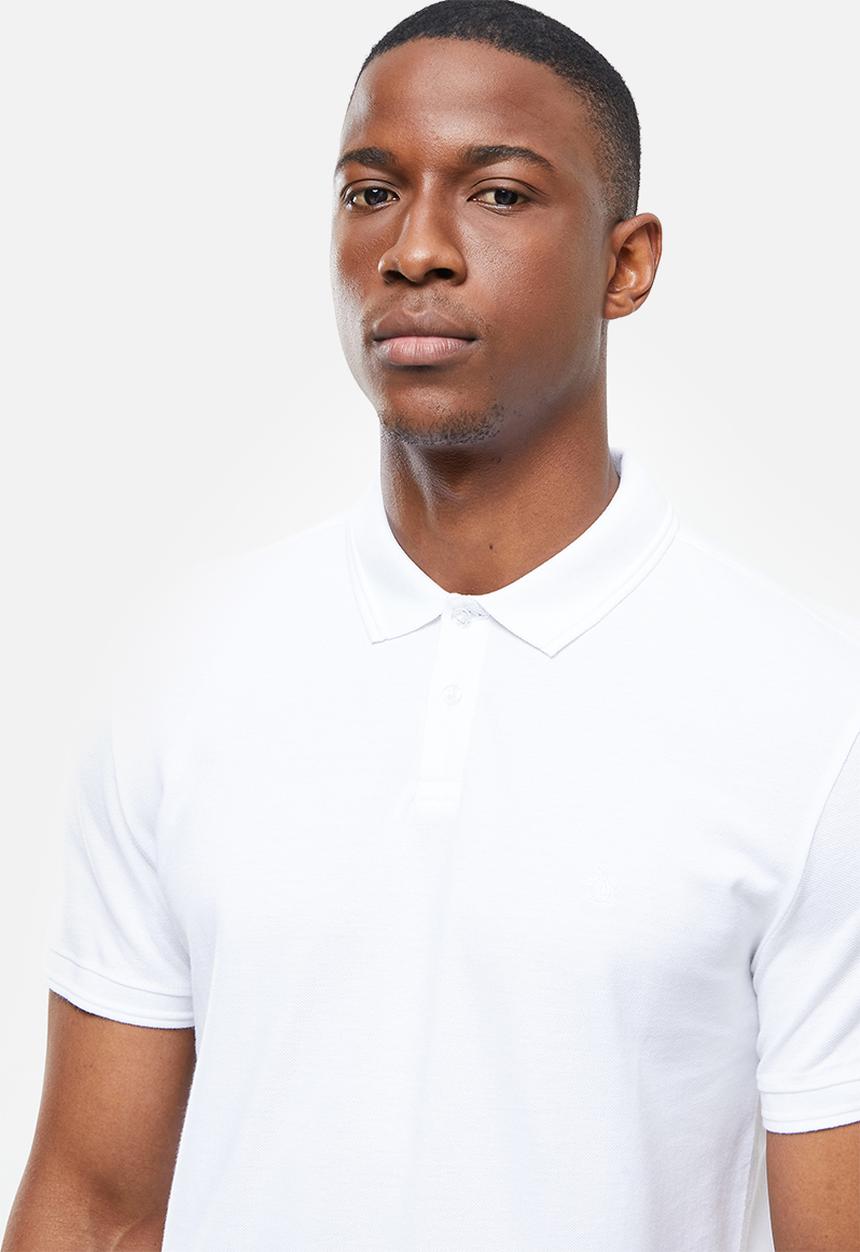 Original Penguin - Raised rib polo - white