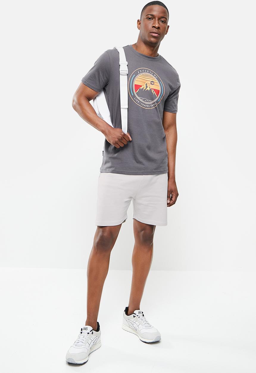 Hi-Tec - Men's fleece shorts - light grey
