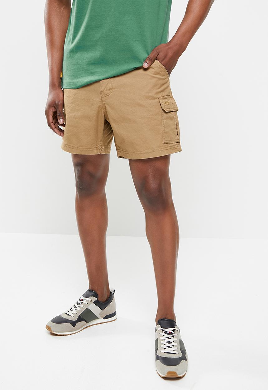 JEEP - Fixed waistband mountain man short - camel 