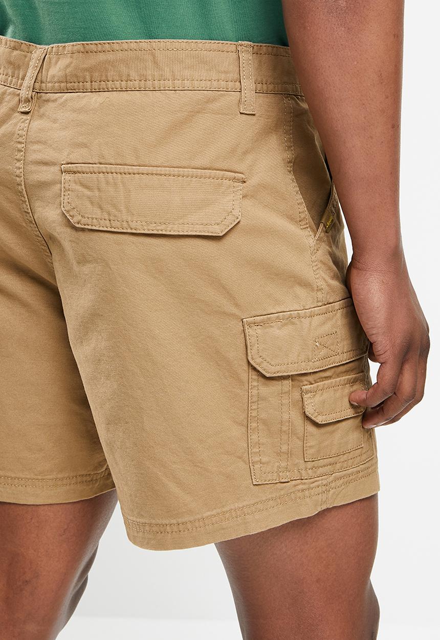 JEEP - Fixed waistband mountain man short - camel 