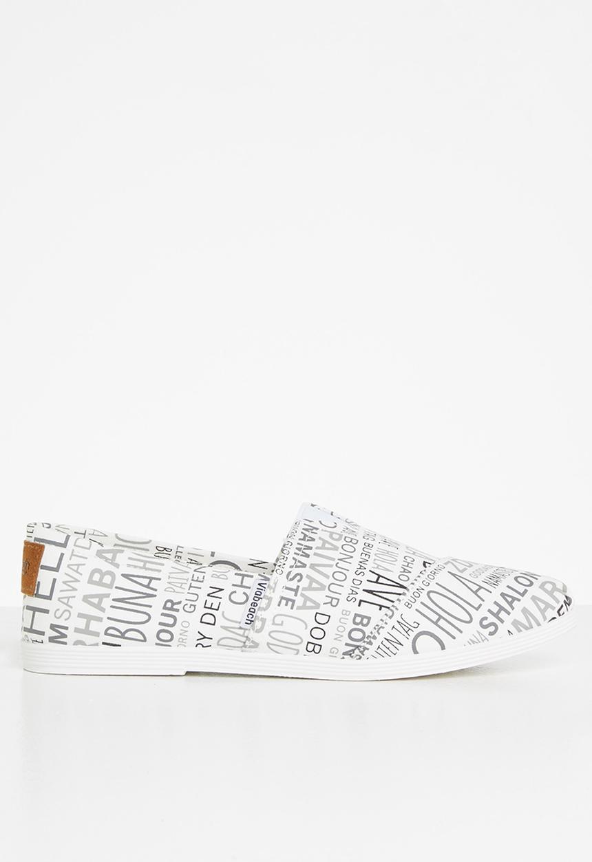 Viabeach - Tams4 slip on - black & white 