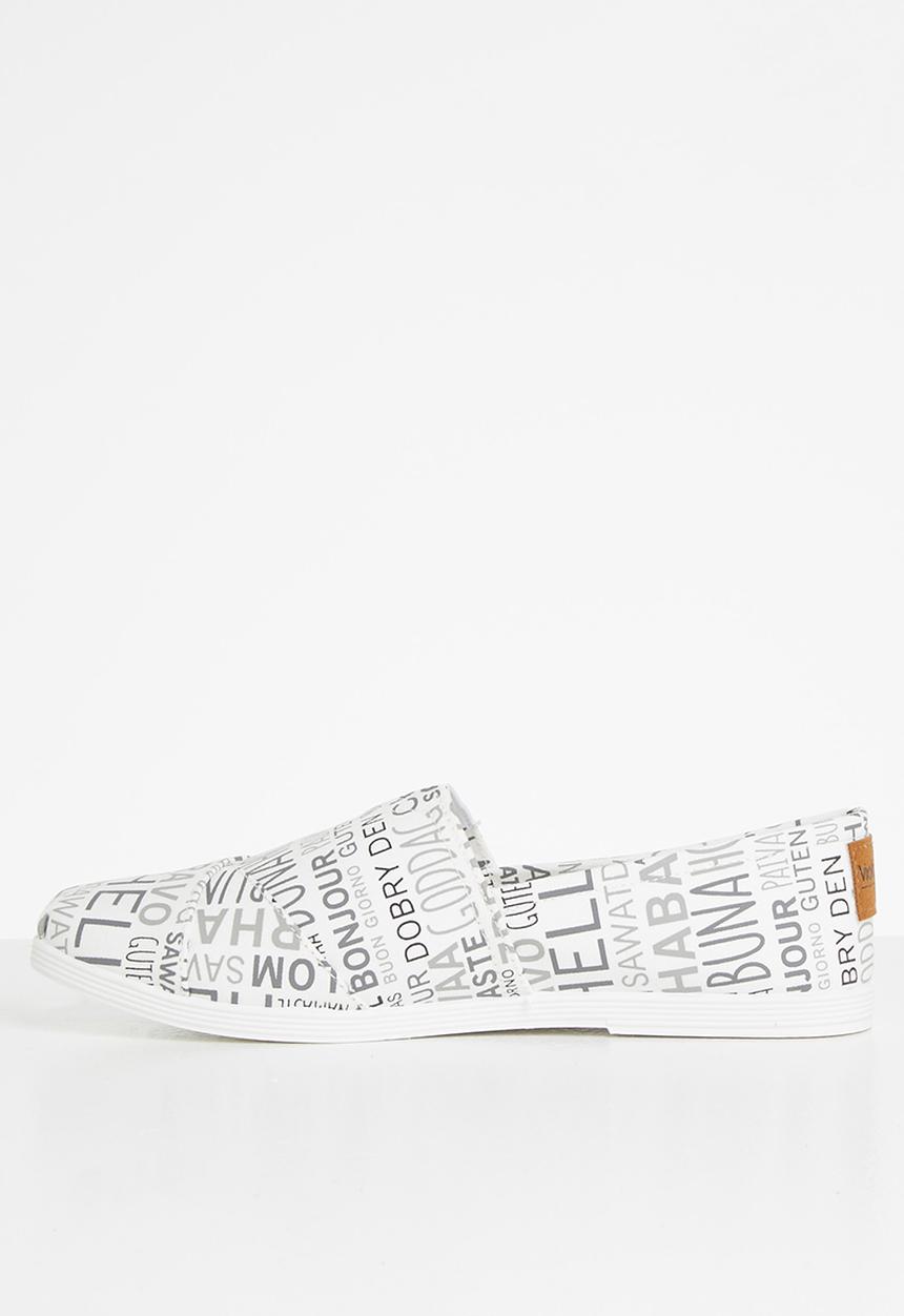 Viabeach - Tams4 slip on - black & white 