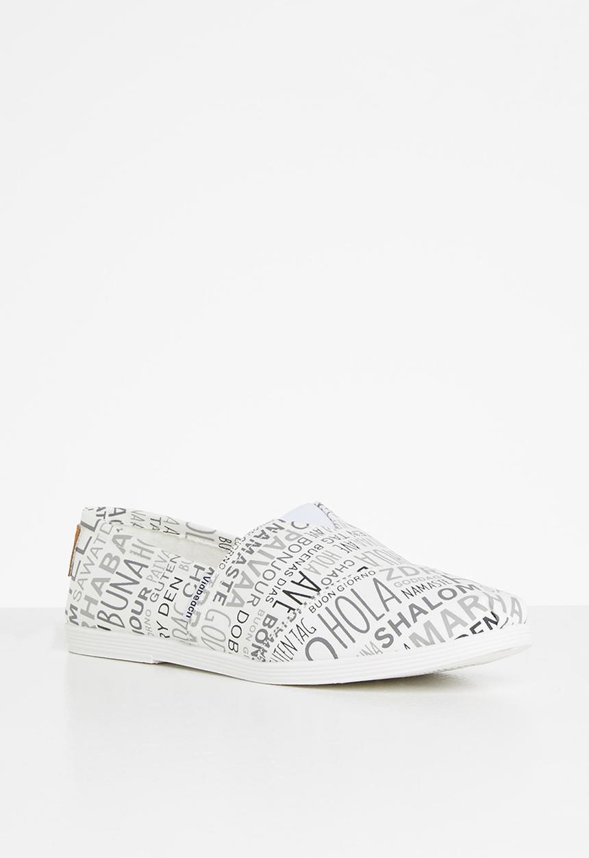 Viabeach - Tams4 slip on - black & white 