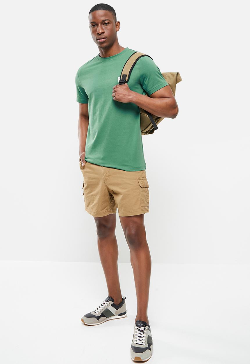 JEEP - Logo tee high square print - green 