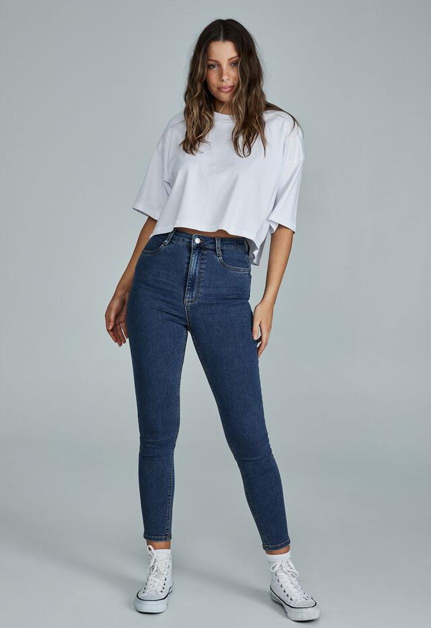 Cotton On - Ultra high super stretch jean - trinity blue pockets