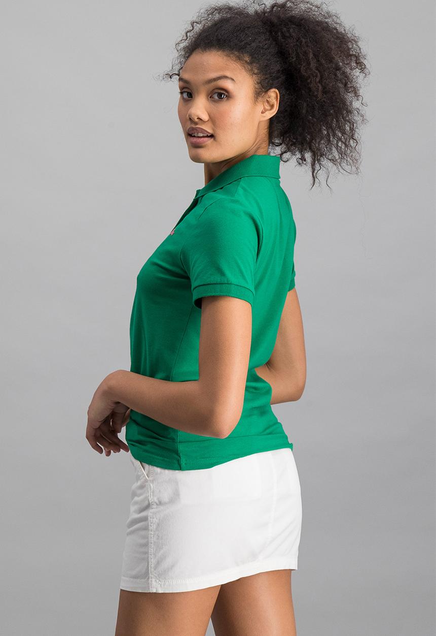 Aca Joe - Ladies aca joe high square small logo golfer - green
