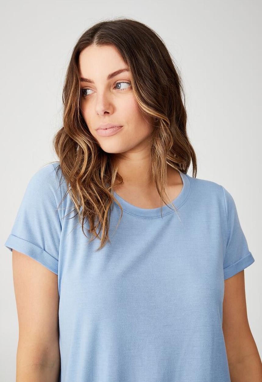 Cotton On - Tina T-shirt dress 2 - cornflower blue