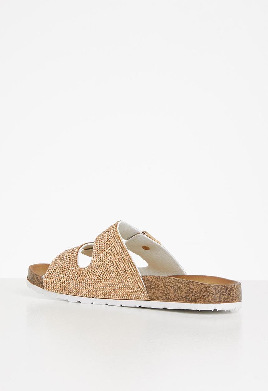 Madison® - Bling double strap slide - rose gold