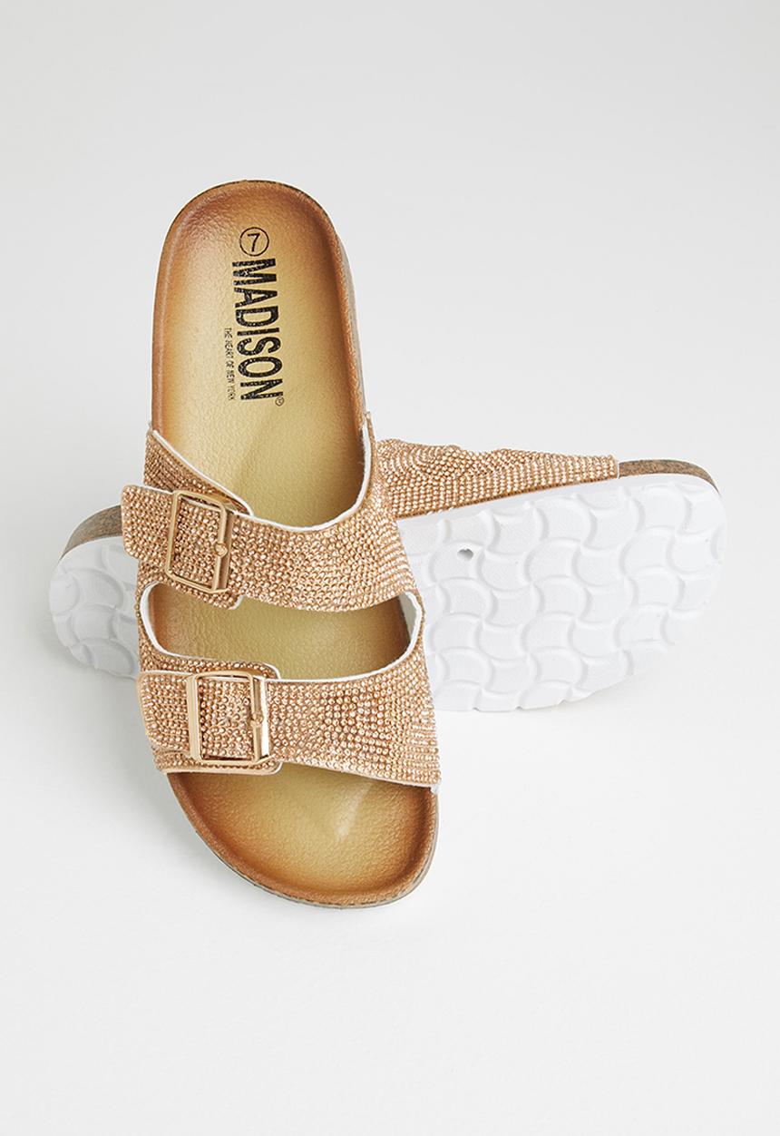 Madison® - Bling double strap slide - rose gold