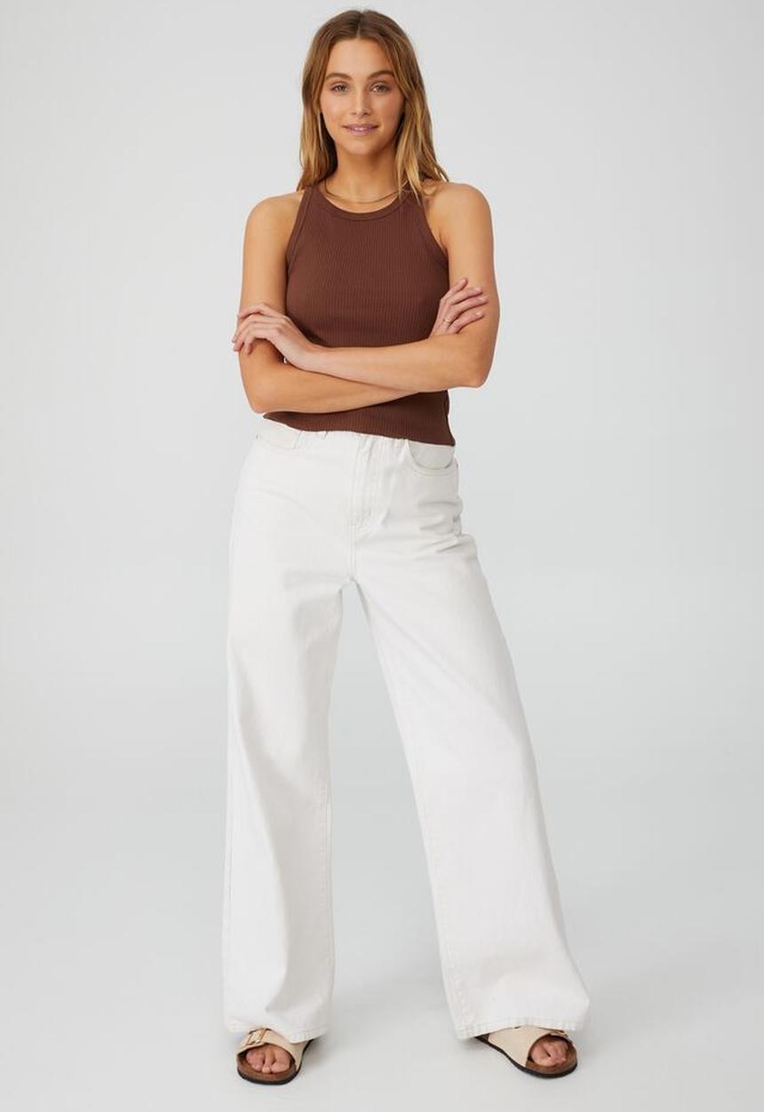 Cotton On - The turn back tank - acorn