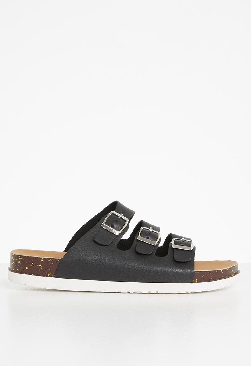 Madison® - Blaire buckle strap slide - black