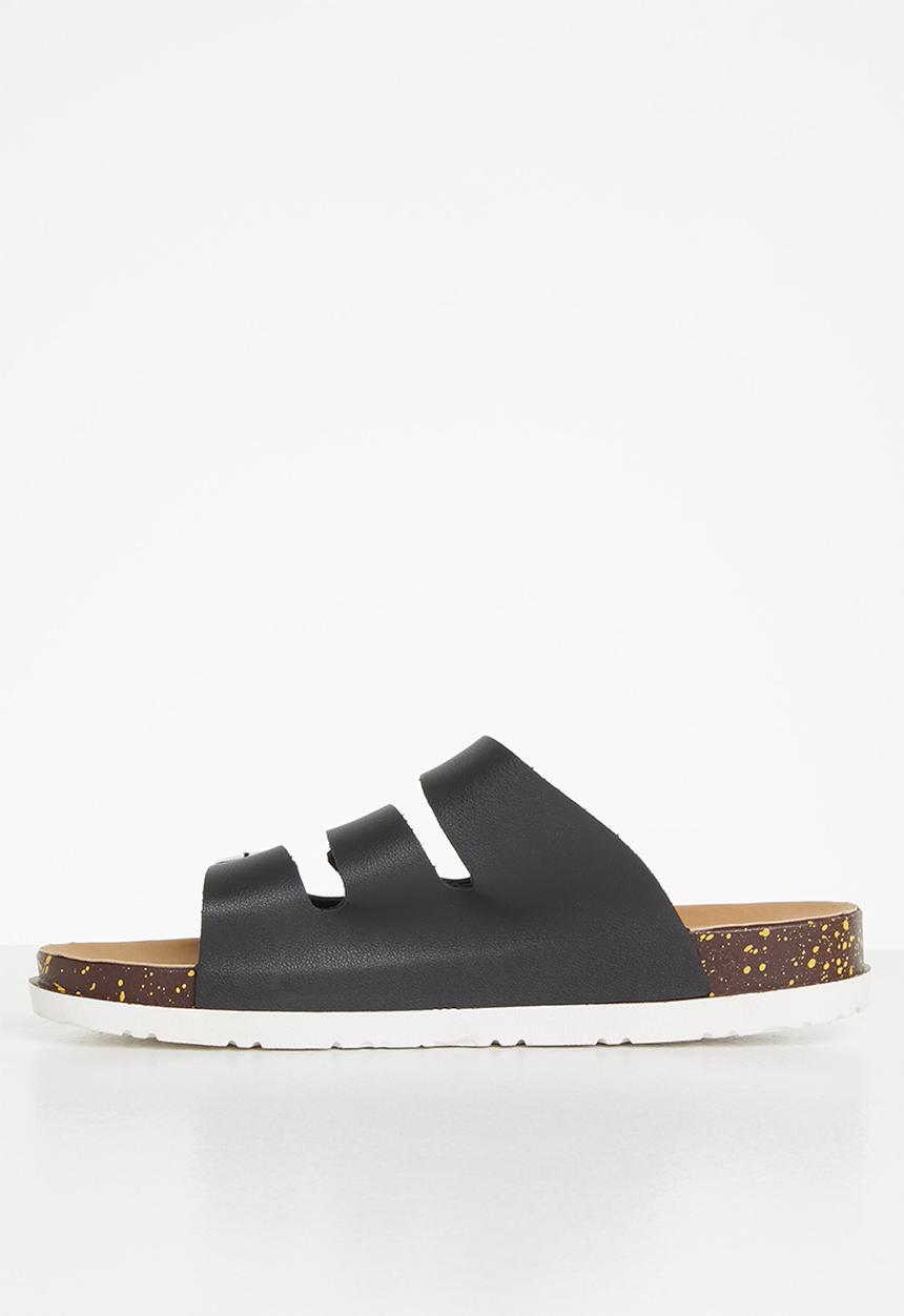 Madison® - Blaire buckle strap slide - black