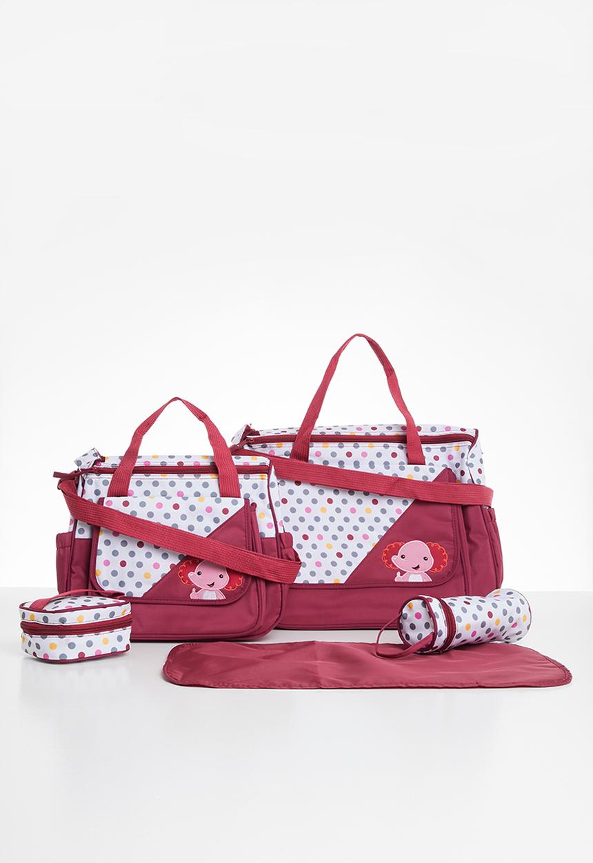 Pop Candy - Baby diaper bag set - red