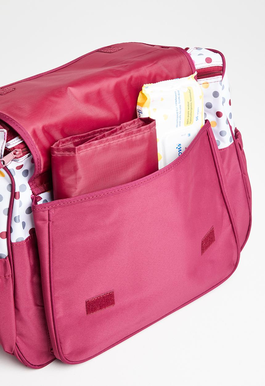 Pop Candy - Baby diaper bag set - red