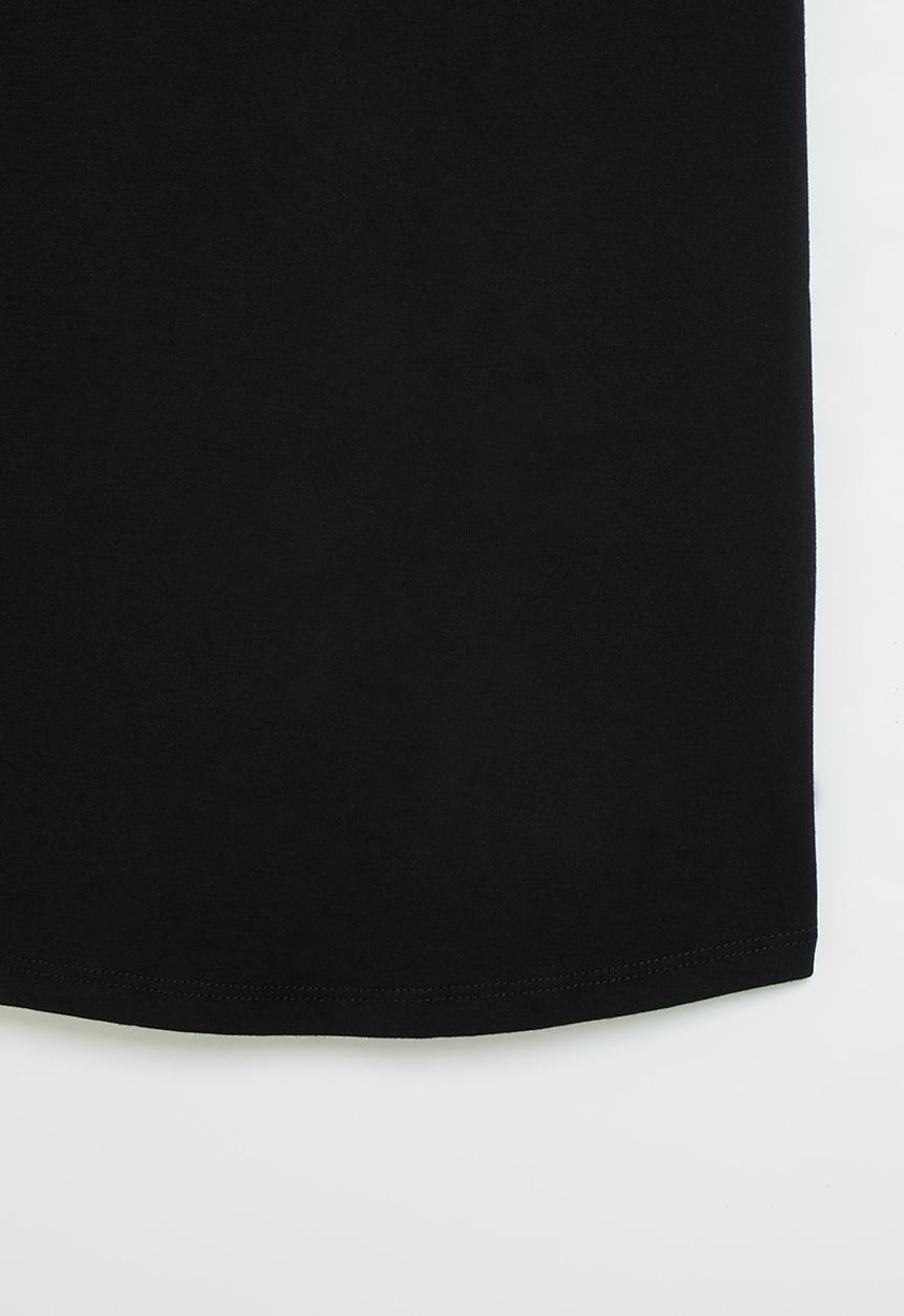 Rebel Republic - Fitted printed tshirt dress - black
