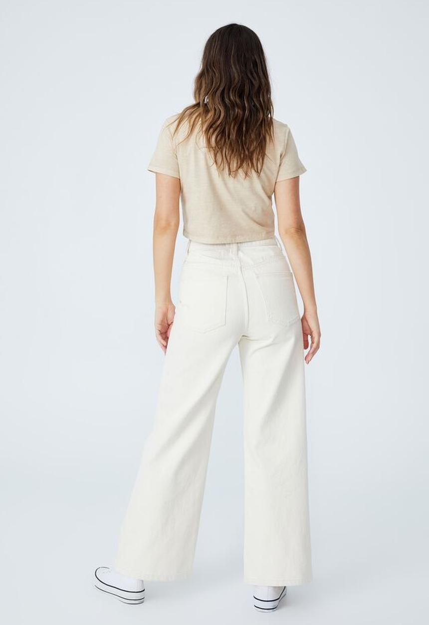 Cotton On - The baby tee - washed linen taupe