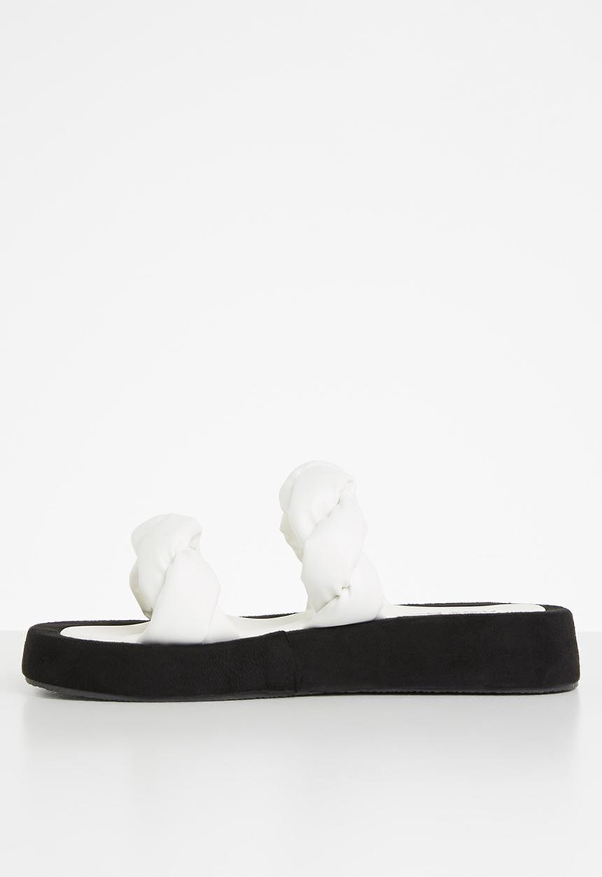 Public Desire - Amora twisted chunky sandal - white