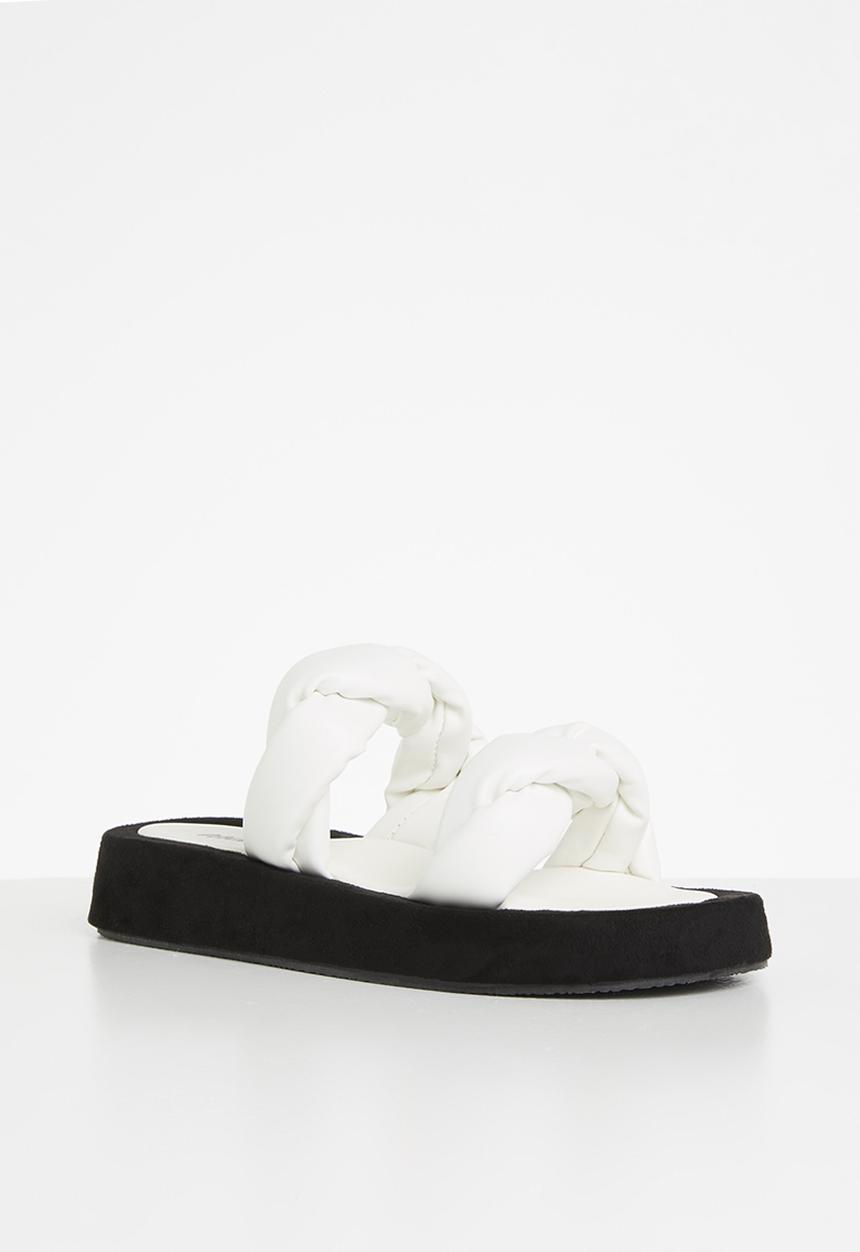 Public Desire - Amora twisted chunky sandal - white