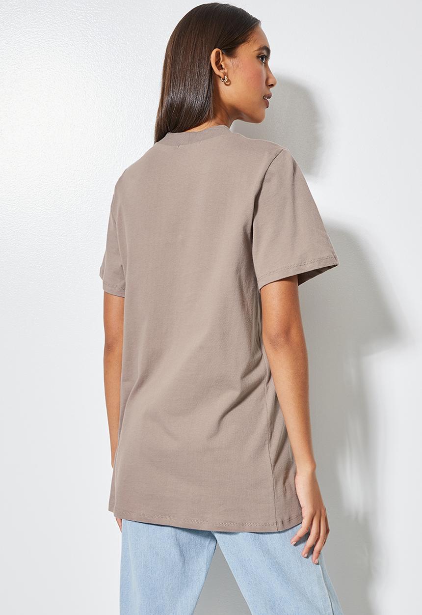 Superbalist - Longline tee - mink