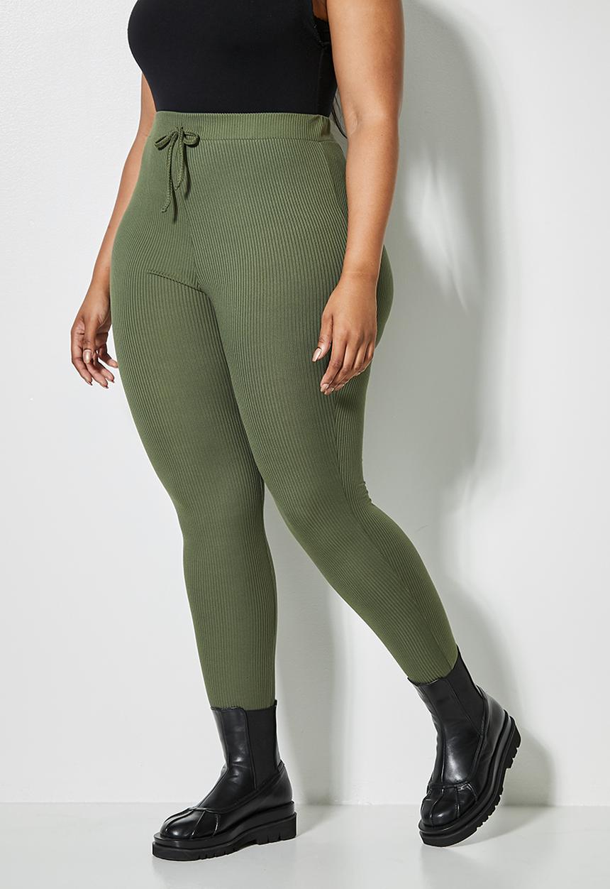 Superbalist - Rib high waist legging - mocha