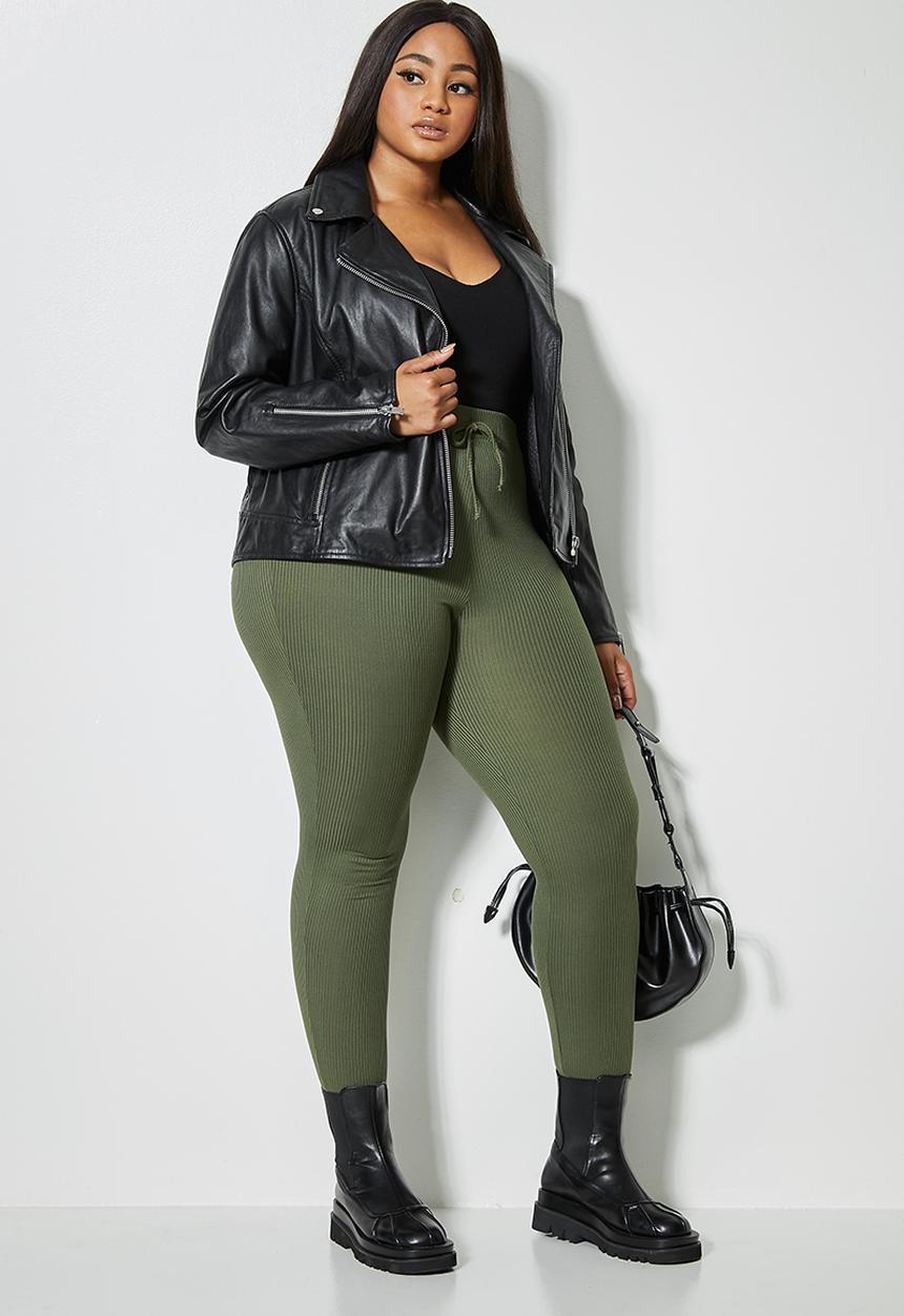 Superbalist - Rib high waist legging - mocha