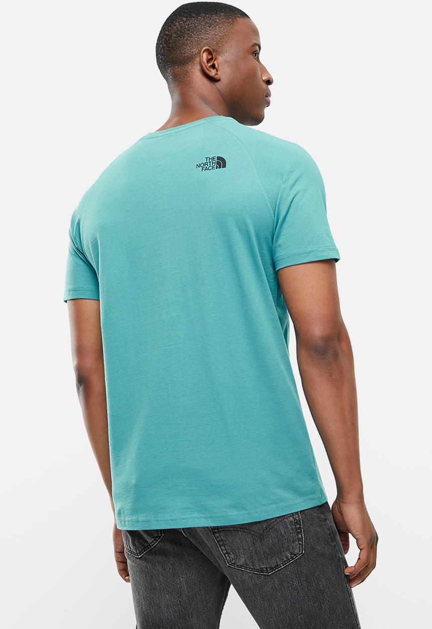 The North Face - Mens s/s raglan redbox tee - storm blue
