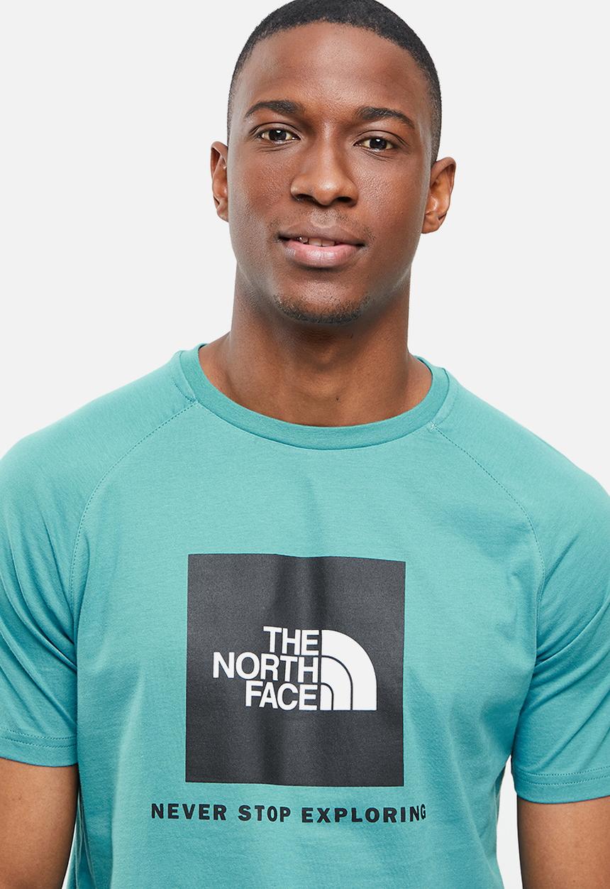 The North Face - Mens s/s raglan redbox tee - storm blue