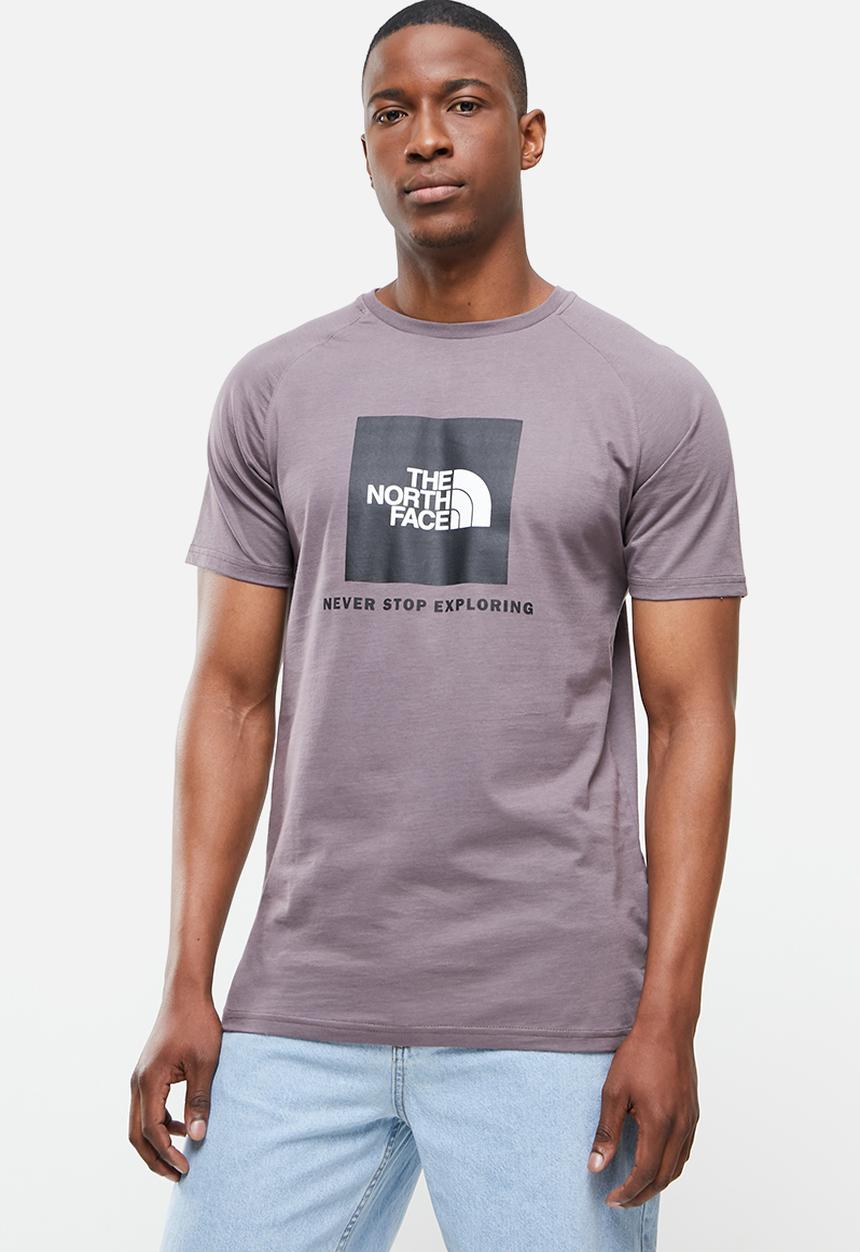 The North Face - Mens s/s raglan redbox tee - graphite purple