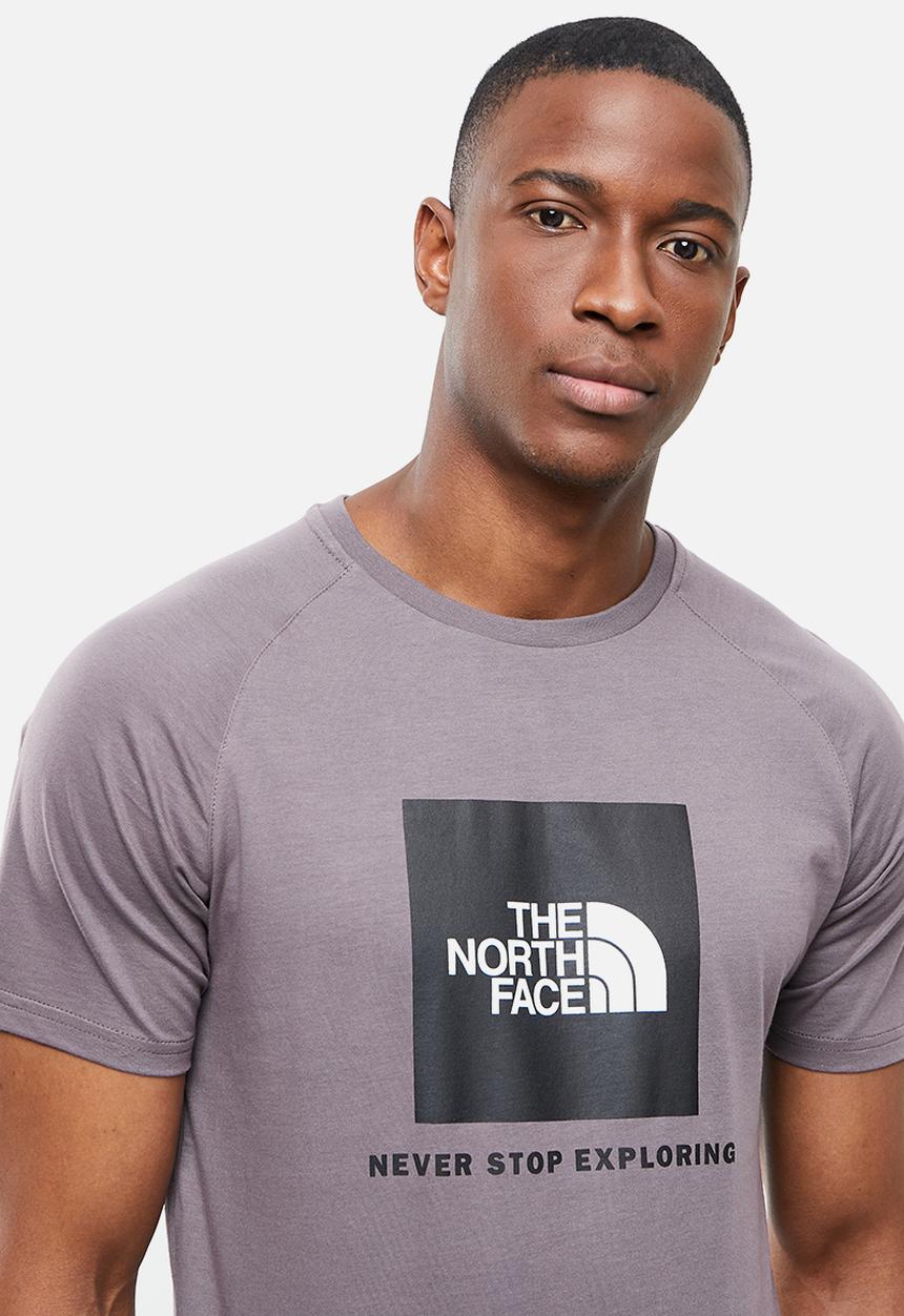 The North Face - Mens s/s raglan redbox tee - graphite purple