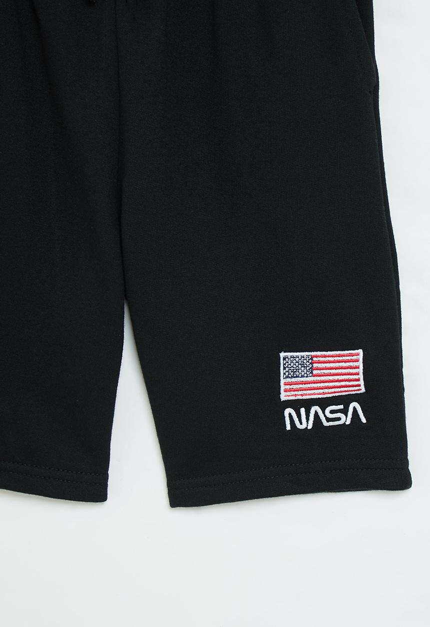Superbalist - Nasa fleece short - black