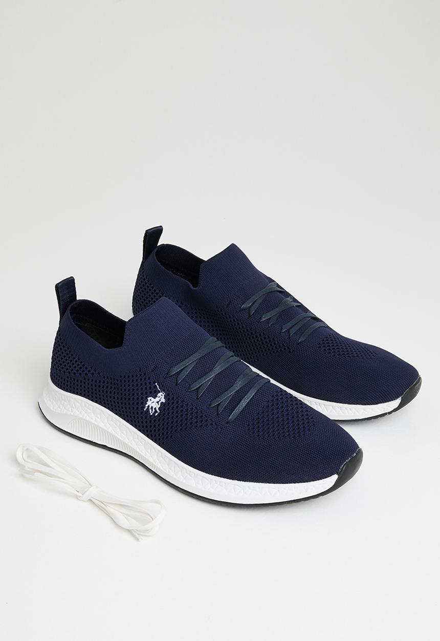 POLO - Hector athleisure knit sneaker - navy