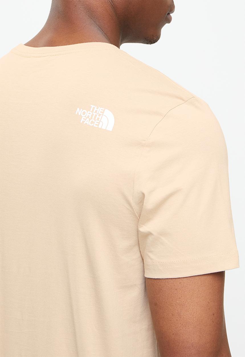 The North Face - Mens s/s fine tee - flax silver grey wooden tiger print