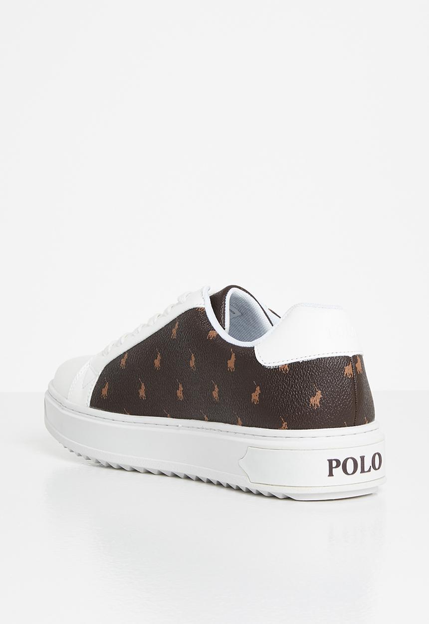 POLO - Immanuel monogram leather sneaker - brown