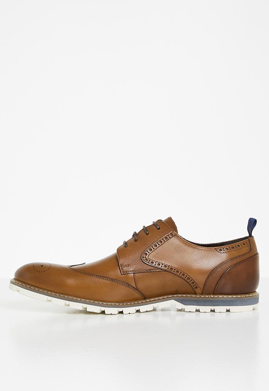 POLO - Chase leather oxford lace-up - tan
