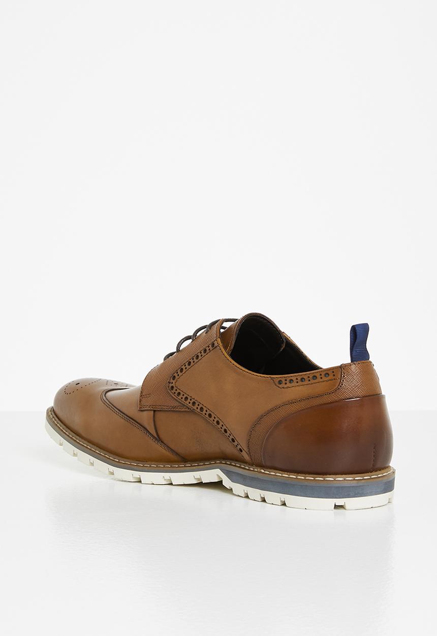 POLO - Chase leather oxford lace-up - tan