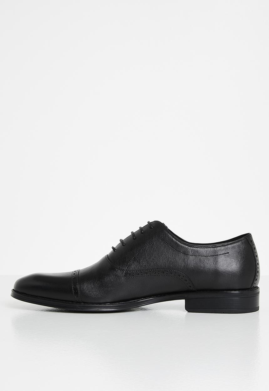 POLO - Andrew leather oxford lace-up - black