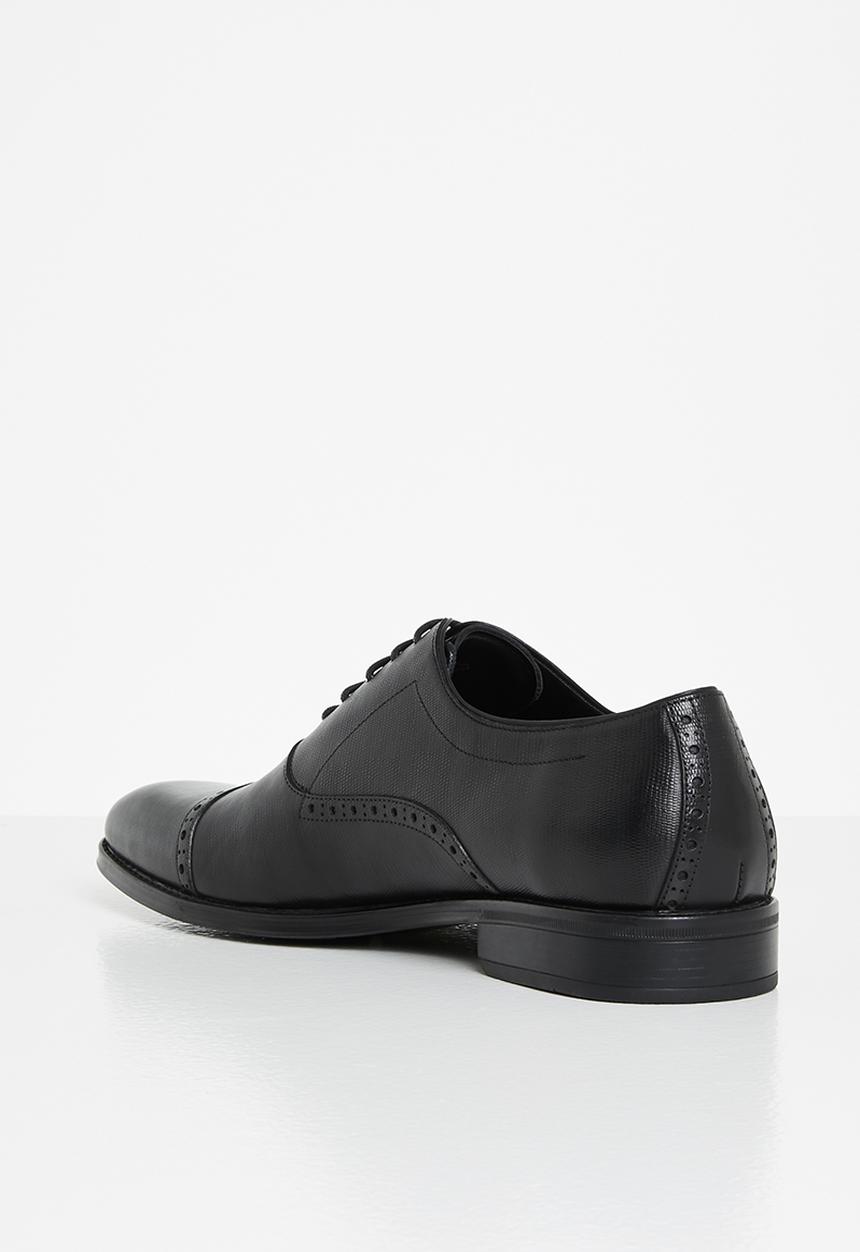POLO - Andrew leather oxford lace-up - black