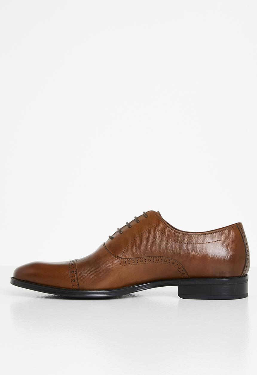 POLO - Andrew leather oxford lace-up - tan