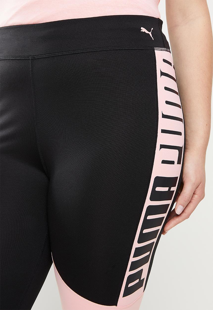 PUMA - Plus train favorite logo high waist 7/8 tights - black