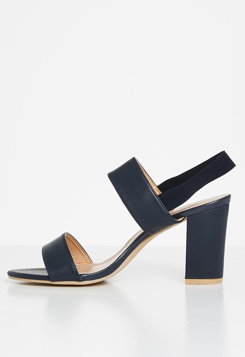 edit - Lora open block heel - navy