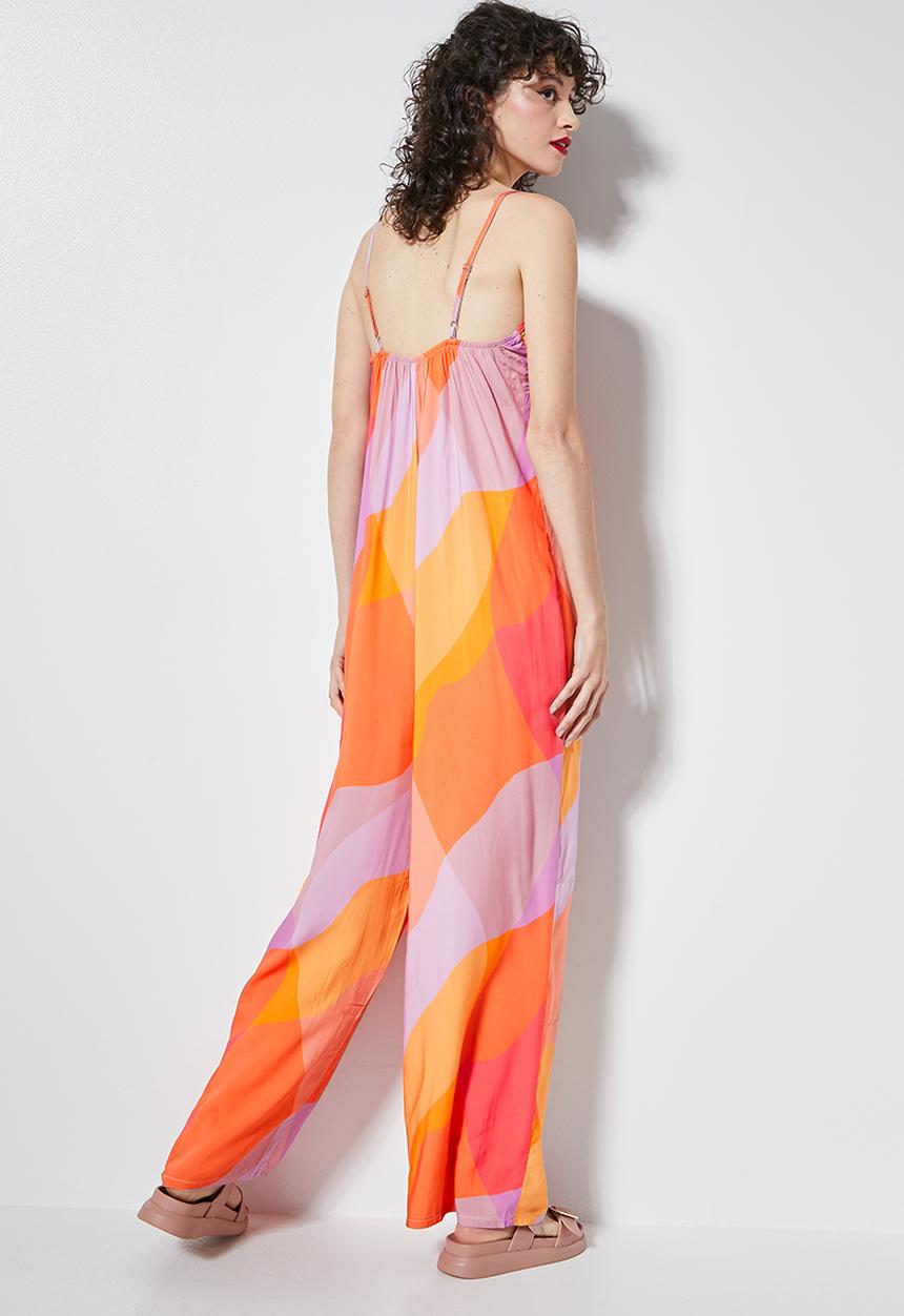 Superbalist - Straight neck jumpsuit - bold abstract print