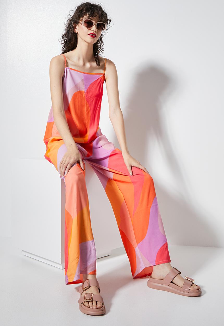 Superbalist - Straight neck jumpsuit - bold abstract print