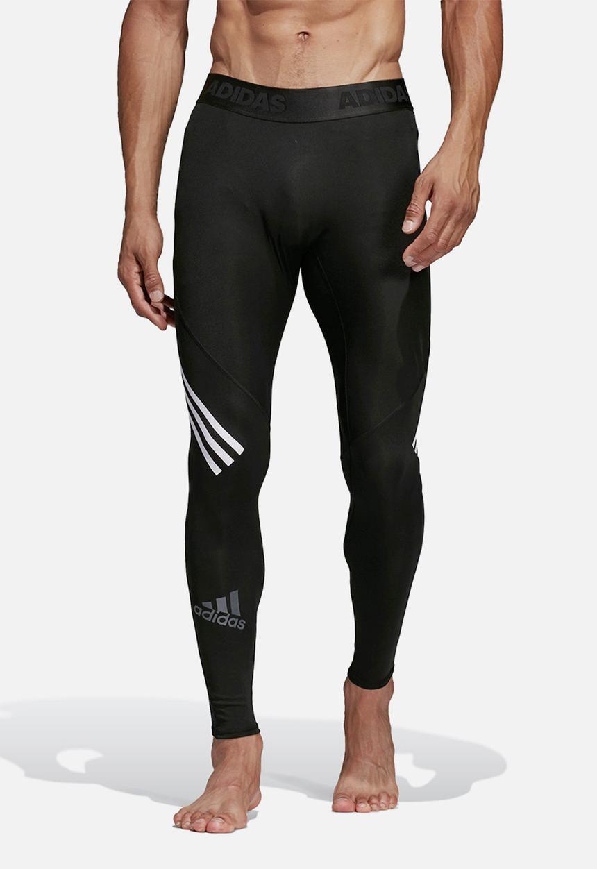 adidas Performance - ALPHASKIN SPORT+ LONG 3-STRIPES TIGHTS - black