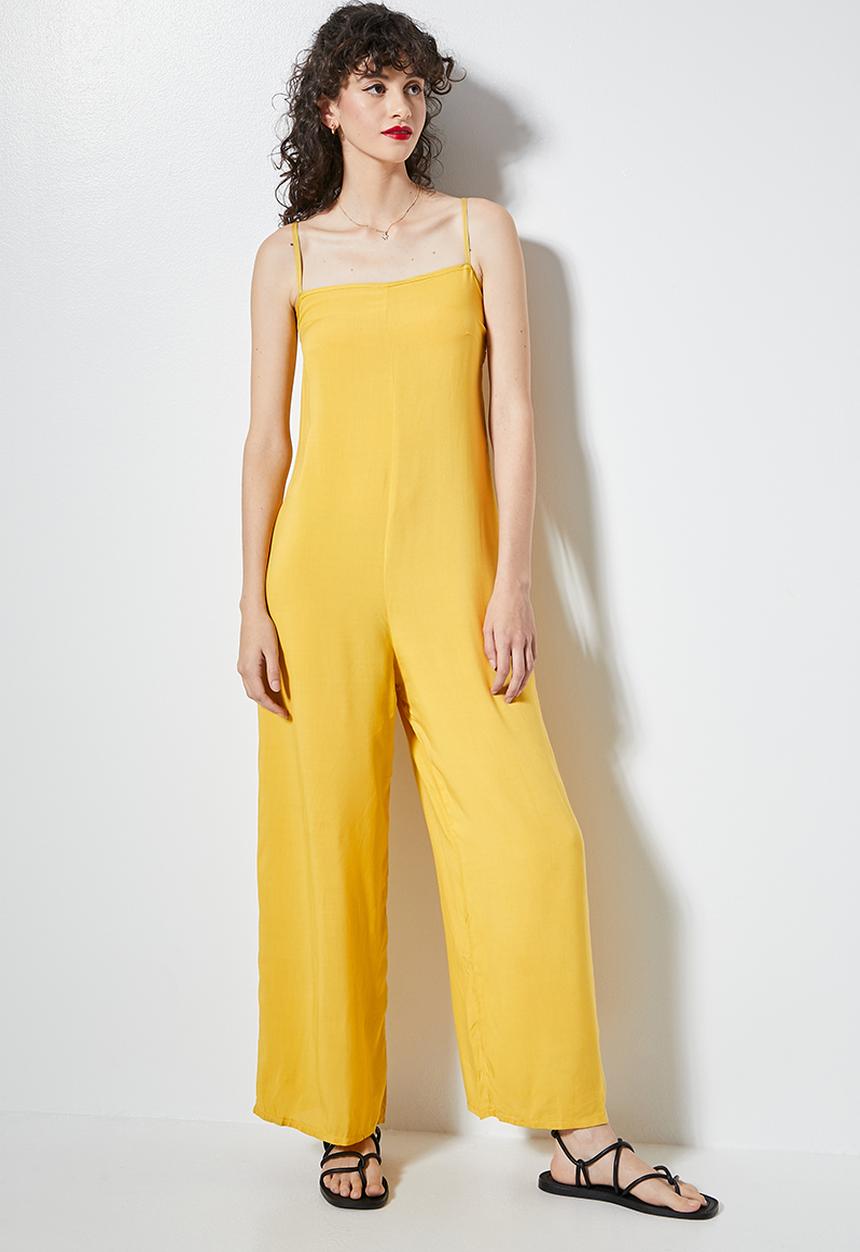 Superbalist - Straight neck jumpsuit - golden yellow