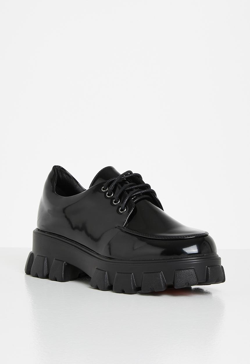 Glamorous - Chunky lace up derby - black box 
