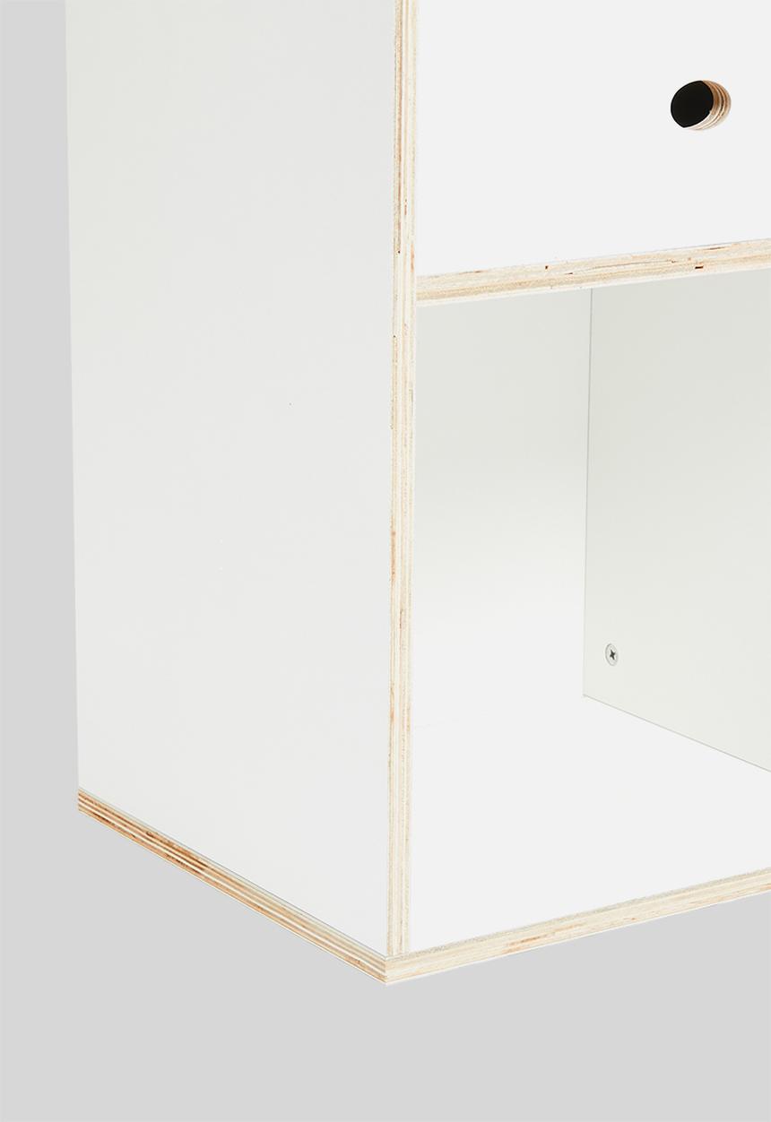 Sixth Floor - Norton bedside pedestal - white 