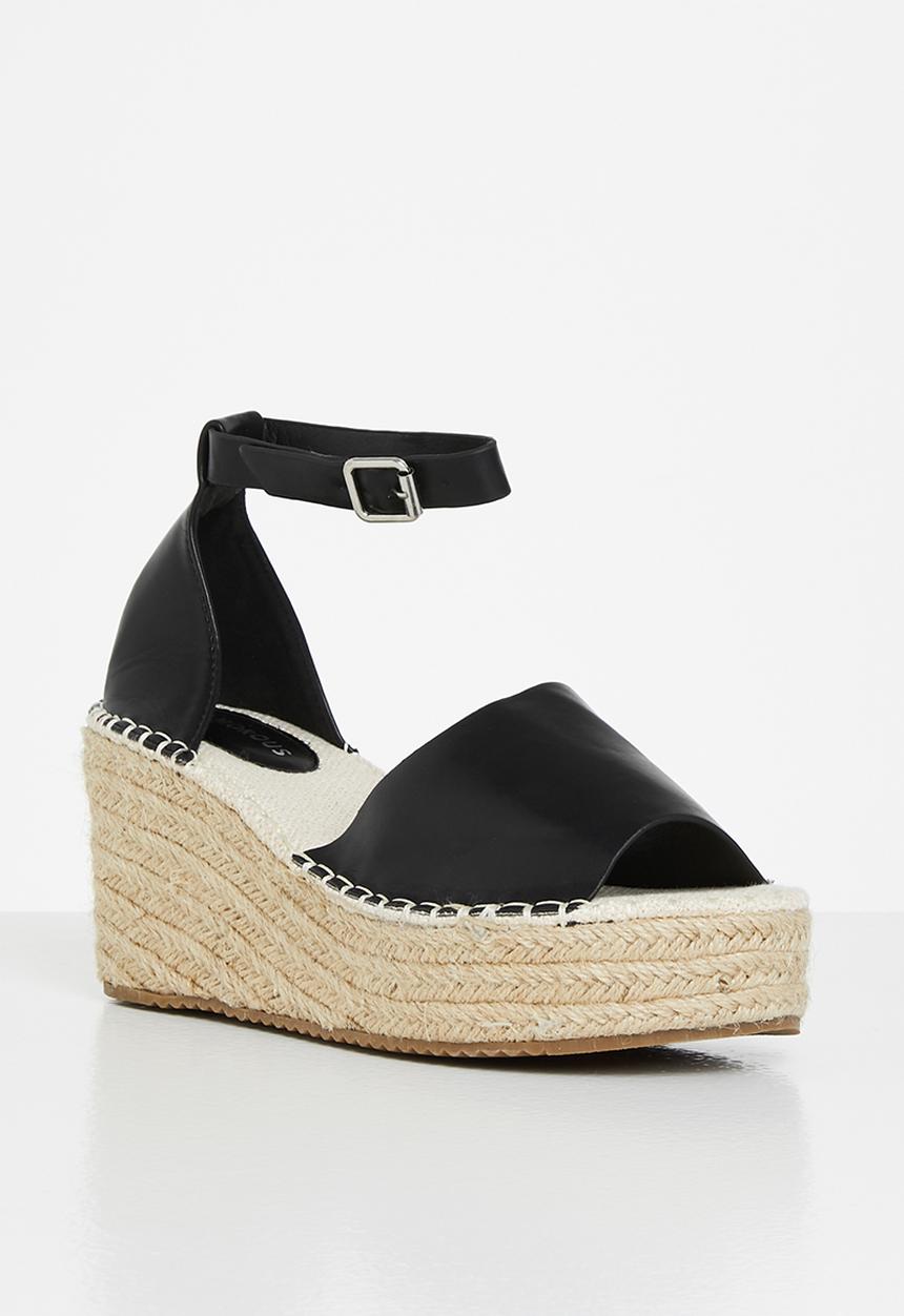 Glamorous - Wedge espadrille - black 